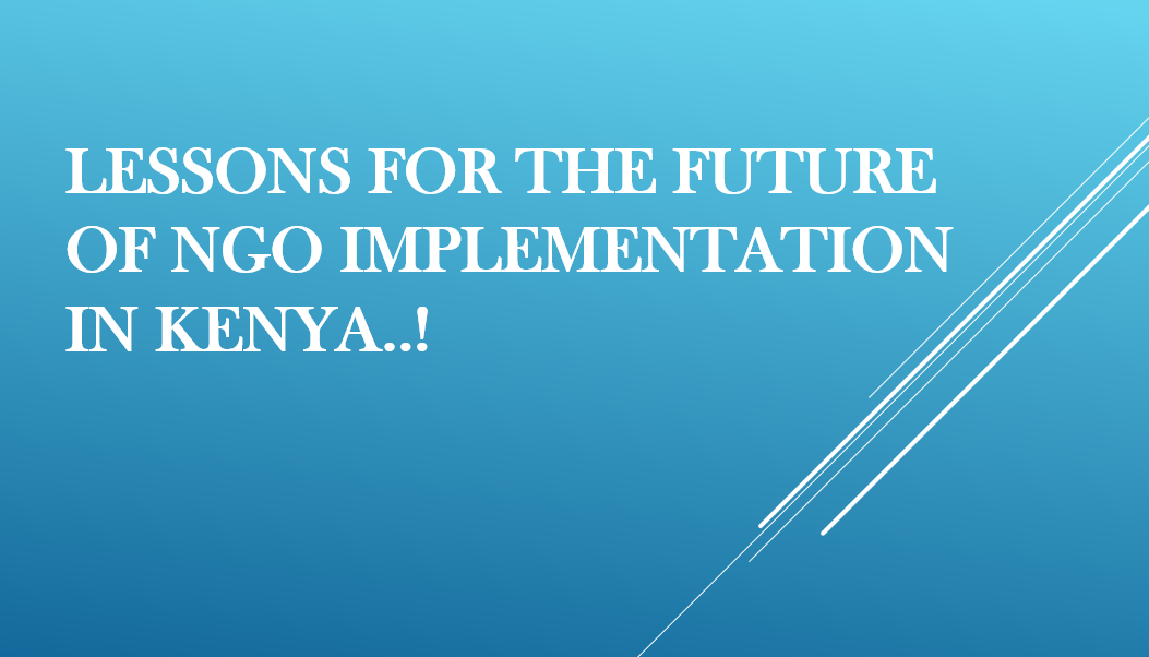 Lessons for the Future of NGO Implementation in Kenya resulting from Citizen TV interview to CS-Health on 9th December 2025